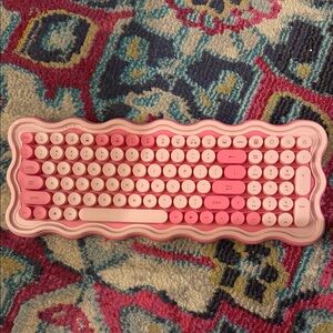Pink and White Keyboard